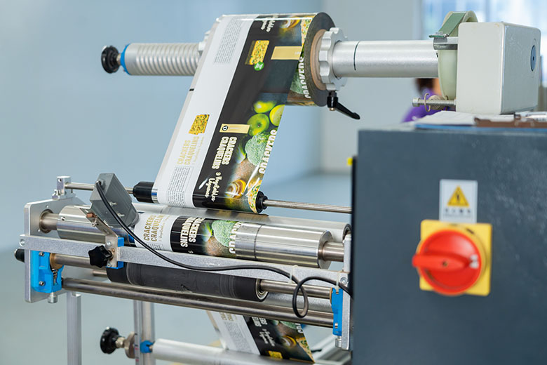 A row of manipulators of the sorting machine